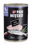 PAN MIĘSKO Karma mokra dla kociąt Indyk z łososiem 400g