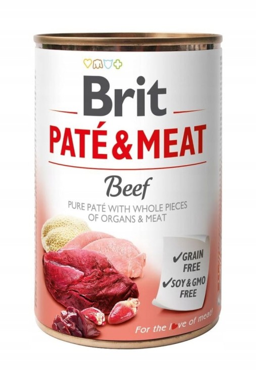 BRIT Mokra karma dla psa Pate&amp;Meat MIX smaków 24x400g