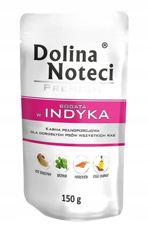 DOLINA NOTECI PREMIUM Mokra karma dla psa MIX 10x150g bez ryb i kurczaka