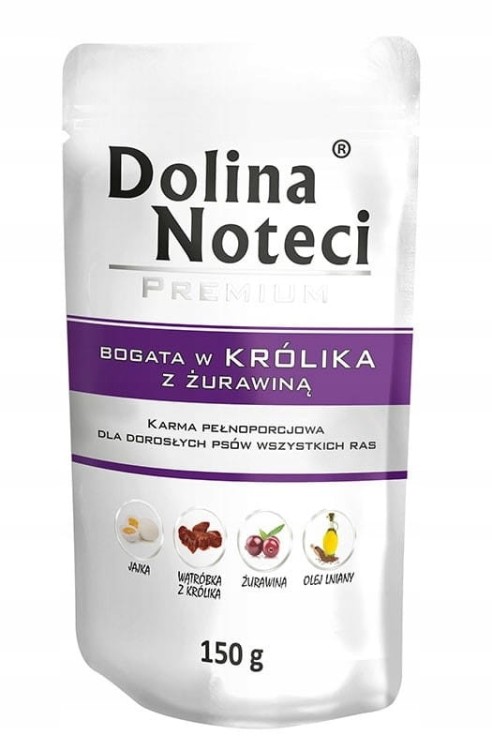 DOLINA NOTECI PREMIUM Mokra karma dla psa MIX smaków 10x150g bez kurczaka