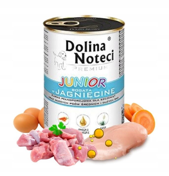 DOLINA NOTECI Premium Mokra karma dla psa junior MIX smaków 10x400g