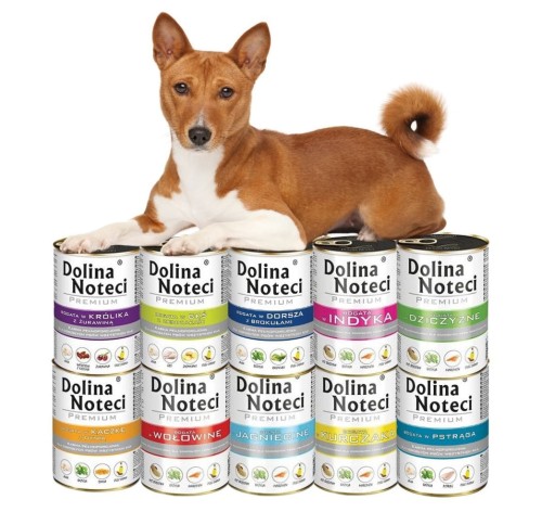 Mokra karma dla psa Dolina Noteci Premium MIX smaków 10x400g