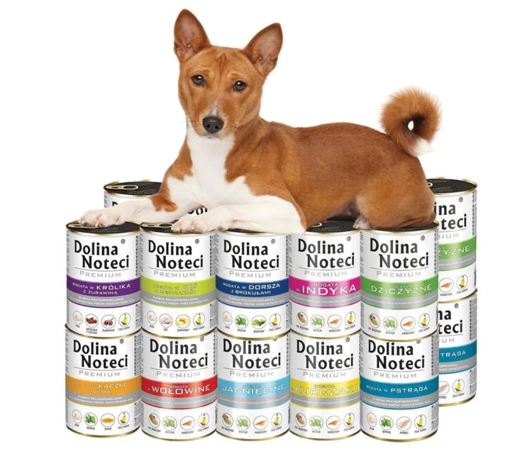 Mokra karma dla psa Dolina Noteci Premium MIX smaków 20x400g