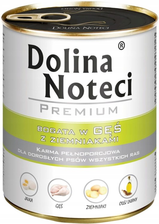 Mokra karma dla psa Dolina Noteci Premium MIX smaków 20x800g w puszkach