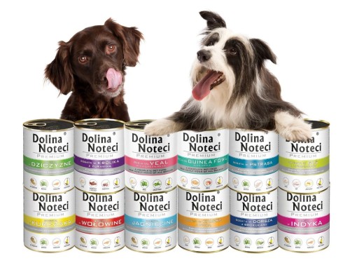 Mokra karma dla psa Dolina Noteci Premium MIX smaków 12x800g