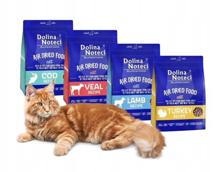 DOLINA NOTECI Superfood karma suszona dla kota 4x1kg danie mix smaków
