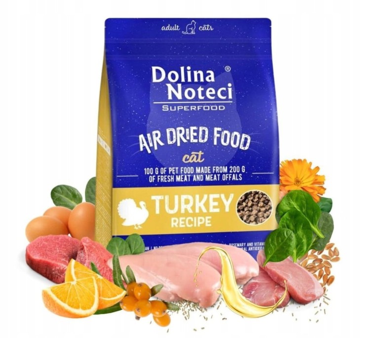 DOLINA NOTECI Superfood karma suszona dla kota 4x1kg danie mix smaków