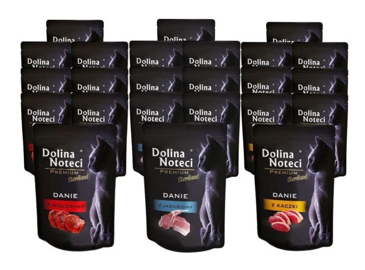 DOLINA NOTECI PREMIUM Mokra karma dla kota sterylizowanego MIX 24x85g