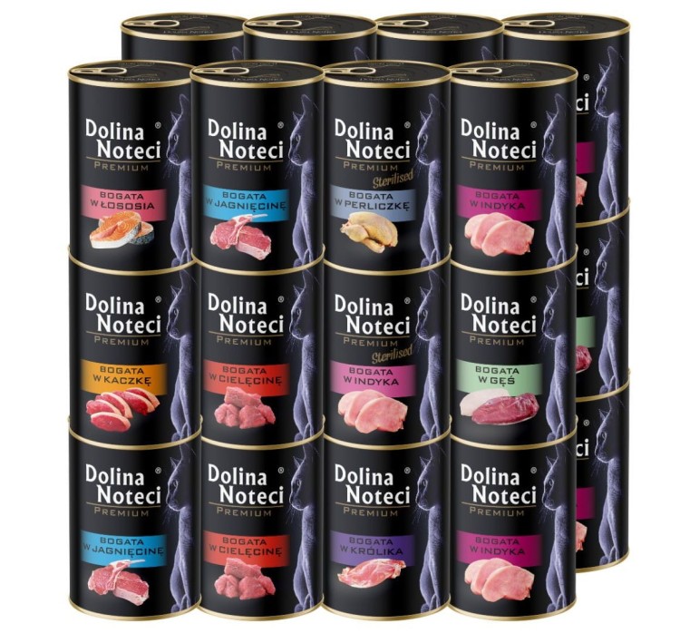 DOLINA NOTECI PREMIUM Mokra karma dla kota MIX smaków 24x400g