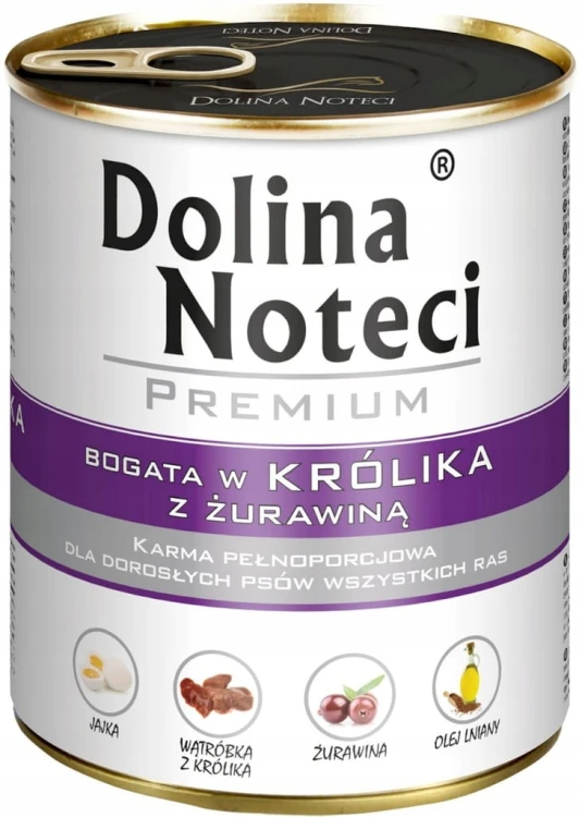 Mokra karma Dolina Noteci Premium MIX smaków 10x800g bez kurczaka i ryb