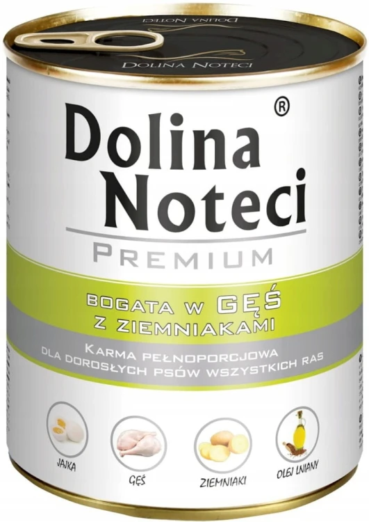 Mokra karma Dolina Noteci Premium MIX smaków 10x800g bez kurczaka i ryb