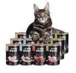 PAN MIĘSKO Karma mokra dla kota dorosłego MIX SMAKÓW 12x400g