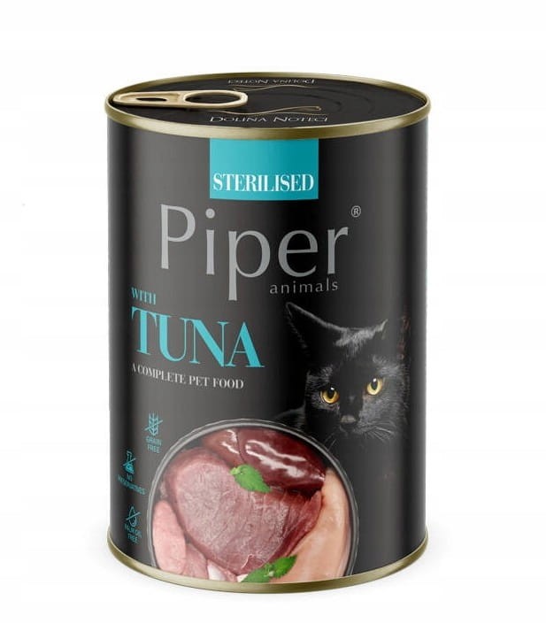 PIPER mokra karma dla kota MIX smaków 24x400g Dolina Noteci