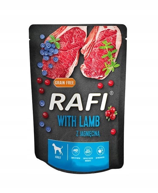 RAFI mokra karma dla psa MIX smaków 24x300g BEZZBOŻOWA Dolina Noteci
