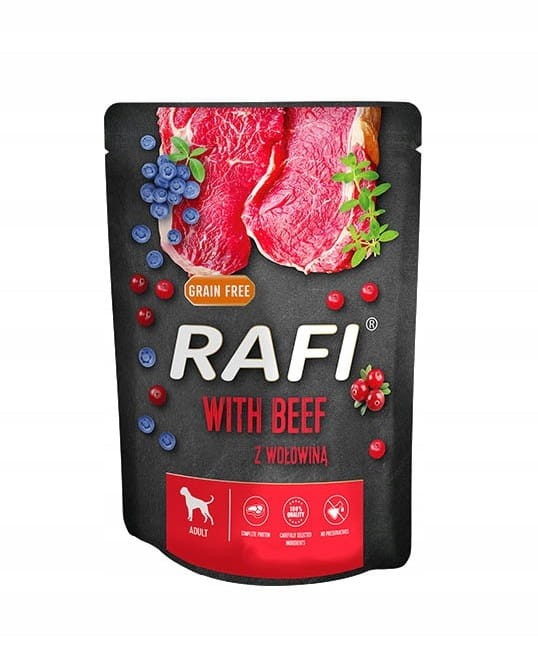 RAFI mokra karma dla psa MIX smaków 24x300g BEZZBOŻOWA Dolina Noteci