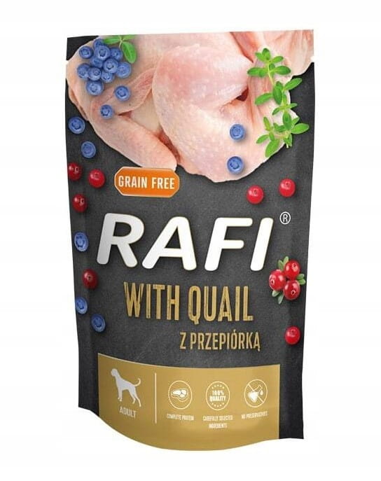RAFI mokra karma dla psa MIX smaków 8x500g BEZZBOŻOWA Dolina Noteci