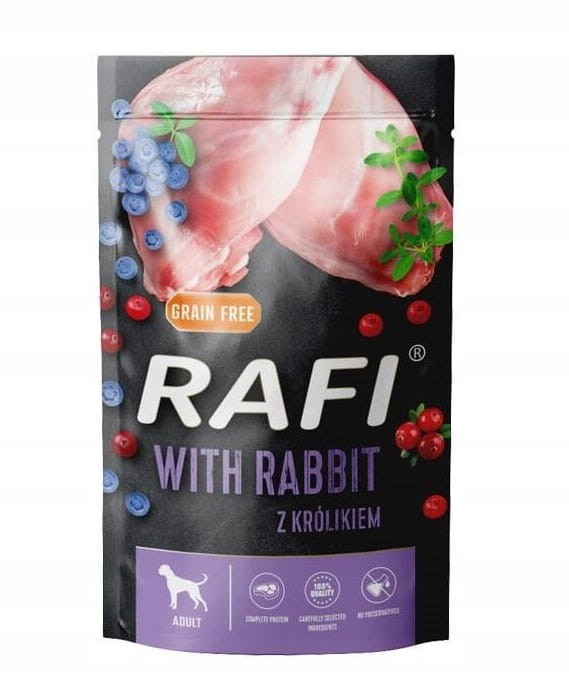 RAFI mokra karma dla psa MIX smaków 24x500g BEZZBOŻOWA Dolina Noteci