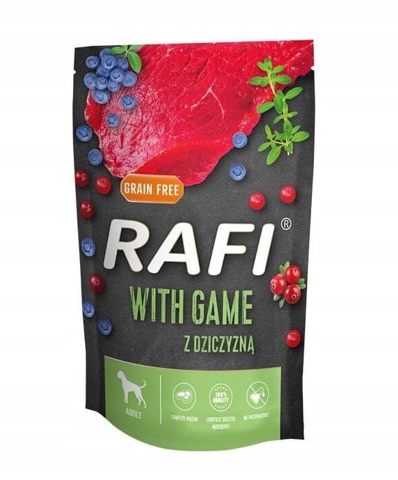 RAFI mokra karma dla psa MIX smaków 24x500g BEZZBOŻOWA Dolina Noteci