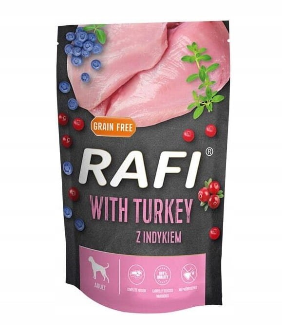 RAFI mokra karma dla psa MIX smaków 24x500g BEZZBOŻOWA Dolina Noteci