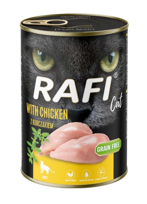 RAFI mokra karma dla kota MIX smaków 8x400g BEZZBOŻOWA Dolina Noteci