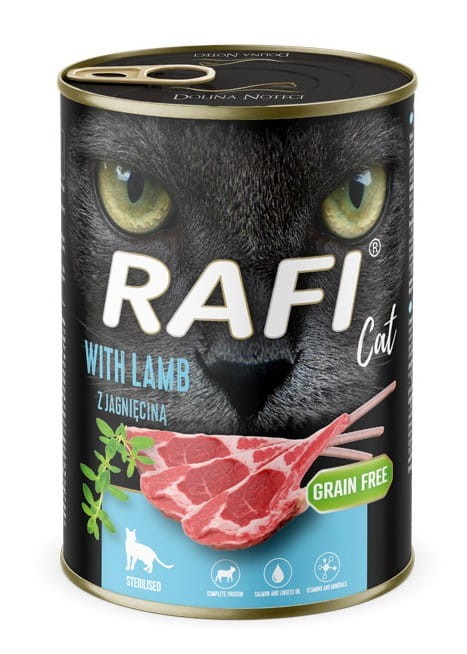 RAFI mokra karma dla kota MIX smaków 8x400g BEZZBOŻOWA Dolina Noteci