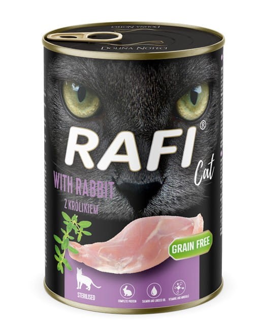 RAFI mokra karma dla kota MIX smaków 24x400g BEZZBOŻOWA Dolina Noteci