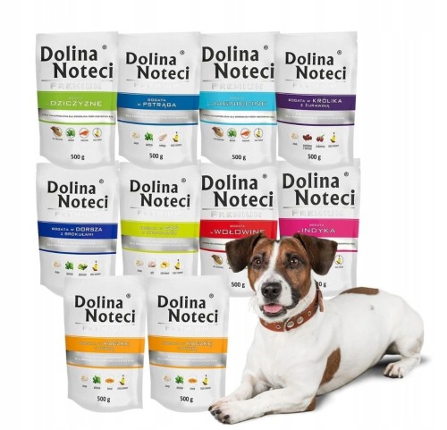 DOLINA NOTECI PREMIUM Mokra karma dla psa MIX smaków 10x500g bez kurczaka