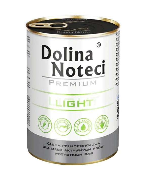 DOLINA NOTECI PREMIUM LIGHT mokra karma dla psa z nadwagą 400g