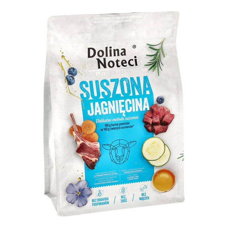 DOLINA NOTECI PREMIUM suszona karma sucha dla psa JAGNIĘCINA 3kg