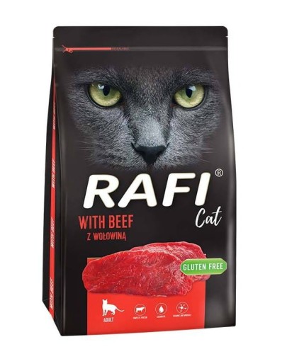 RAFI CAT karma sucha dla kota z wołowiną 7kg DOLINA NOTECI