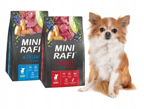 RAFI Mini Karma sucha dla psa MIX 2x3kg wołowina i jagnięcina DOLINA NOTECI