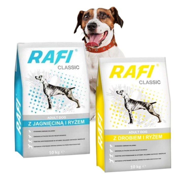 RAFI Classic karma sucha dla psa MIX JAGNIĘCINA 10kg i DRÓB 10kg