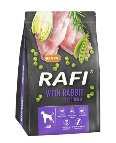 RAFI karma sucha dla psa dorosłego z królikiem 3kg DOLINA NOTECI