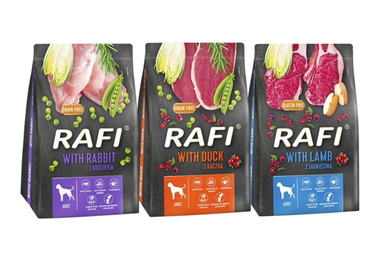 RAFI karma sucha dla psa dorosłego MIX smaków 3x3kg DOLINA NOTECI