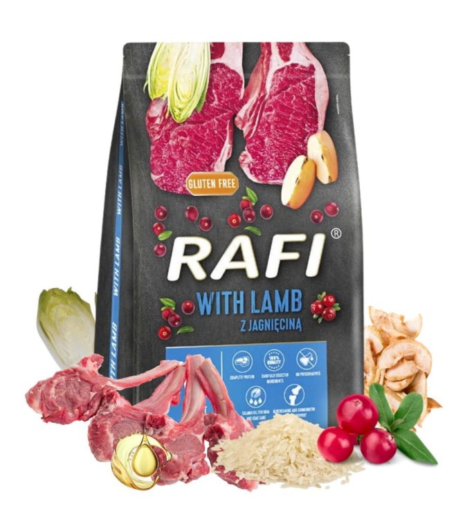 RAFI karma sucha dla psa dorosłego MIX smaków 3x3kg DOLINA NOTECI