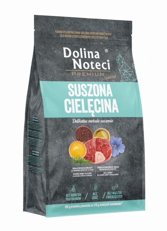 DOLINA NOTECI PREMIUM karma suszona dla kota sterylizowanego CIELĘCINA 2kg