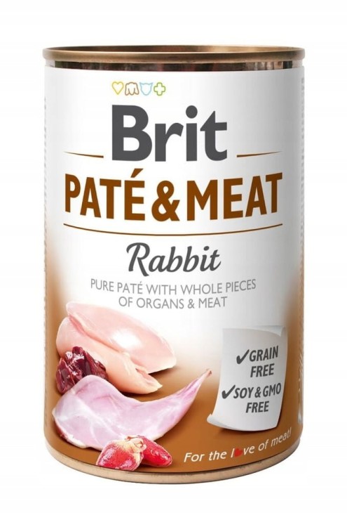 BRIT Mokra karma dla psa Pate&Meat MIX smaków 12x400g BEZZBOŻOWA