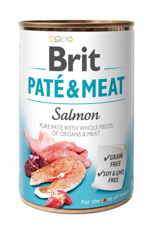BRIT Mokra karma dla psa Pate&Meat MIX smaków 12x400g BEZZBOŻOWA