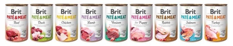 BRIT Mokra karma dla psa Pate&Meat MIX smaków 12x400g BEZZBOŻOWA