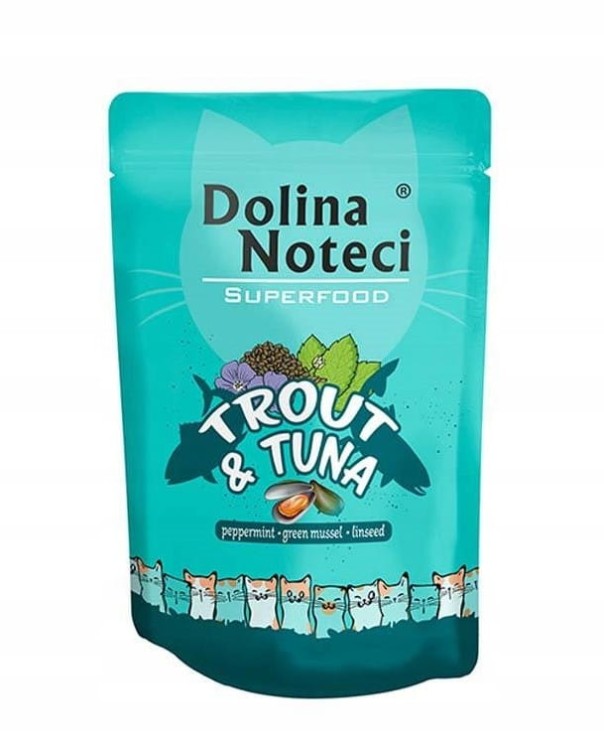 DOLINA NOTECI SUPERFOOD mokra karma dla kota mix smaków 20x85g
