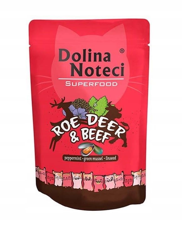 DOLINA NOTECI SUPERFOOD mokra karma dla kota mix smaków 20x85g