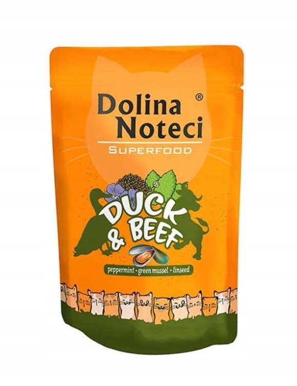 DOLINA NOTECI SUPERFOOD mokra karma dla kota mix smaków 20x85g