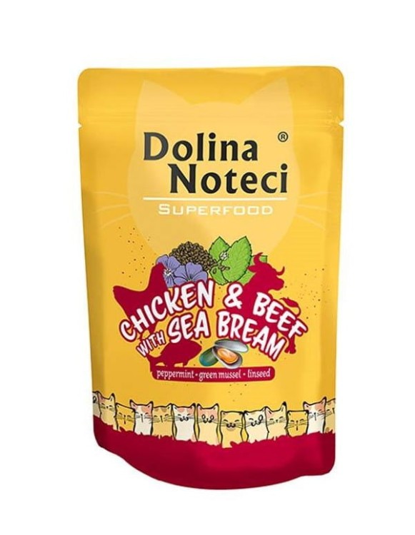 DOLINA NOTECI SUPERFOOD mokra karma dla kota mix smaków 12x85g