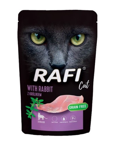 RAFI  Cat mokra karma dla kota sterylizowanego z królikiem - pasztet 100g