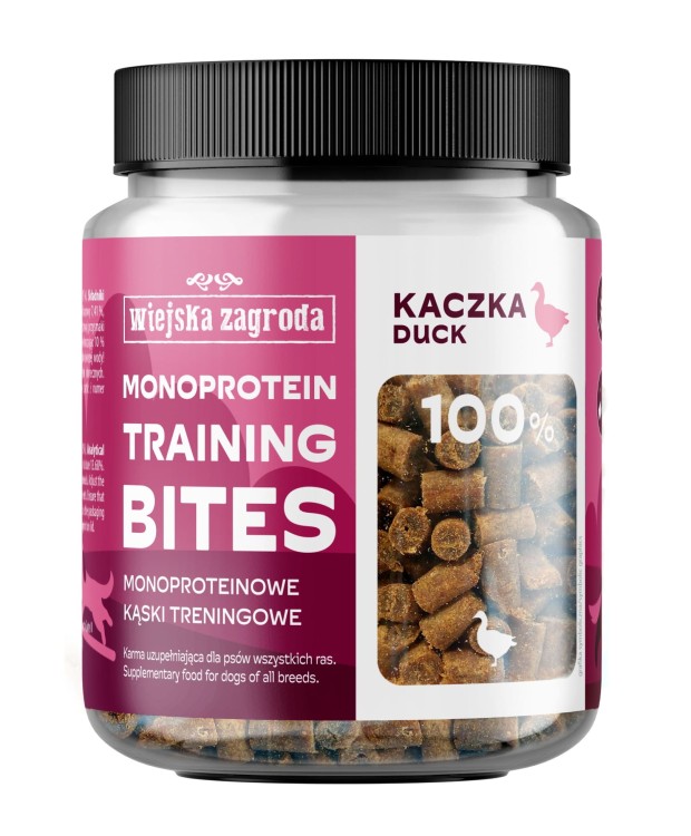 WIEJSKA ZAGRODA Przysmak dla psa Treningowa Kaczka kąski monoproteinowe 150g