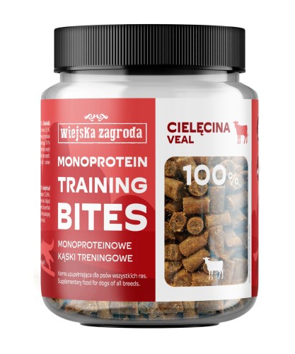 WIEJSKA ZAGRODA Przysmak dla psa Treningowa Cielęcina kąski monoproteinowe 150g