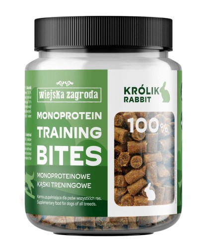 WIEJSKA ZAGRODA Przysmak dla psa Treningowy Królik kąski monoproteinowe 150g