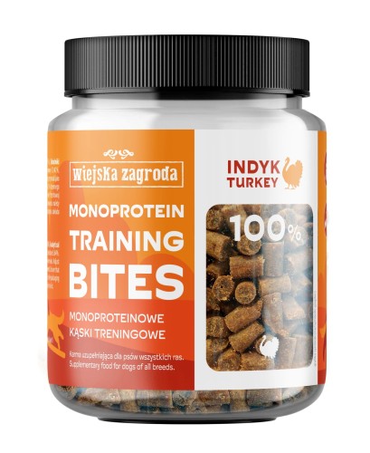 WIEJSKA ZAGRODA Przysmak dla psa Treningowy Indyk kąski monoproteinowe 150g