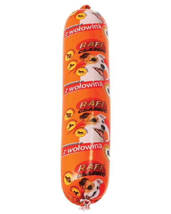 RAFI Classic Mokra karma dla psa z wołowiną baton 1000g