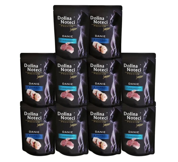 DOLINA NOTECI PREMIUM Mokra karma dla kota JUNIOR DANIE 10x85g